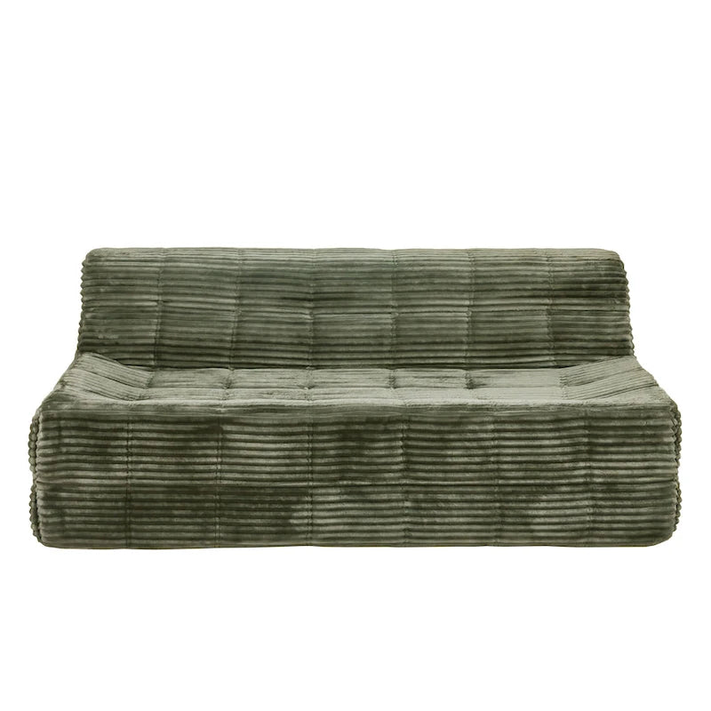 75 Foam 3-Seat Sofa with No Assembly, Space-Saving Design, and Easy Setup