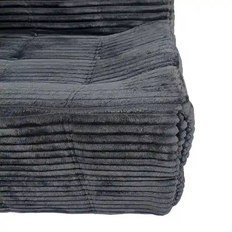 75 Foam 3-Seat Sofa with No Assembly, Space-Saving Design, and Easy Setup