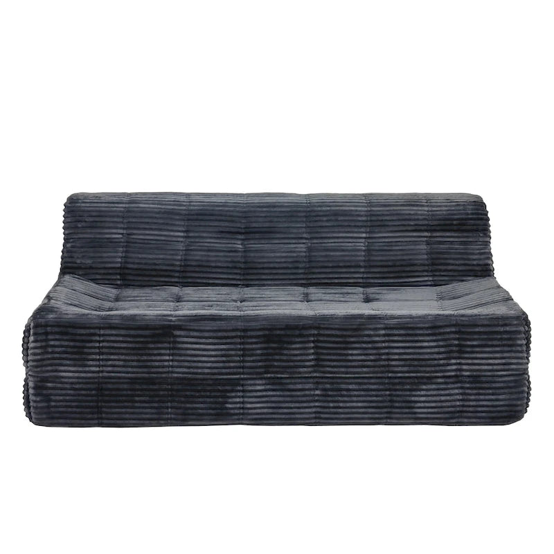 75 Foam 3-Seat Sofa with No Assembly, Space-Saving Design, and Easy Setup