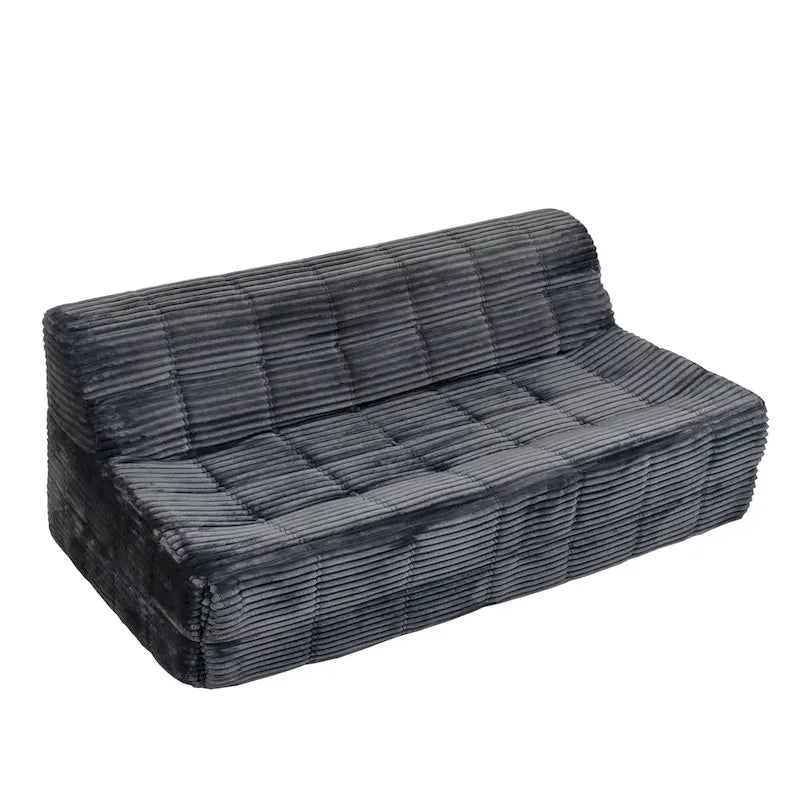 75 Foam 3-Seat Sofa with No Assembly, Space-Saving Design, and Easy Setup