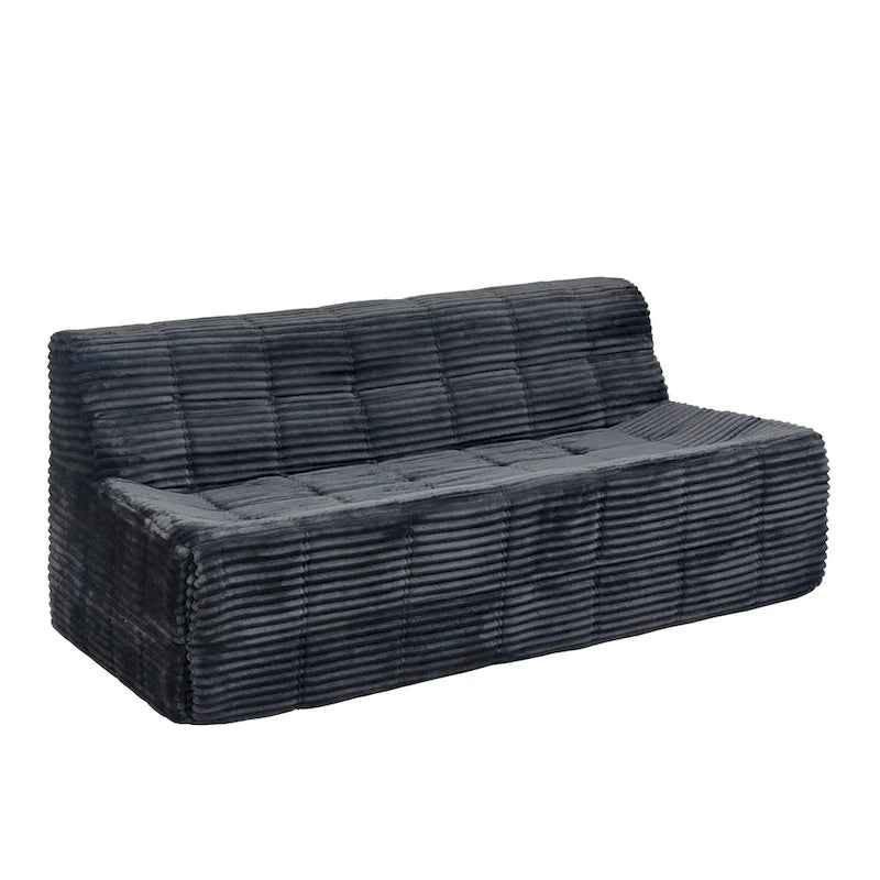 75 Foam 3-Seat Sofa with No Assembly, Space-Saving Design, and Easy Setup