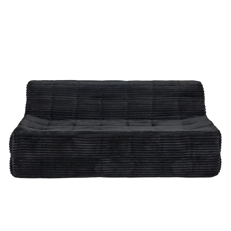 75 Foam 3-Seat Sofa with No Assembly, Space-Saving Design, and Easy Setup