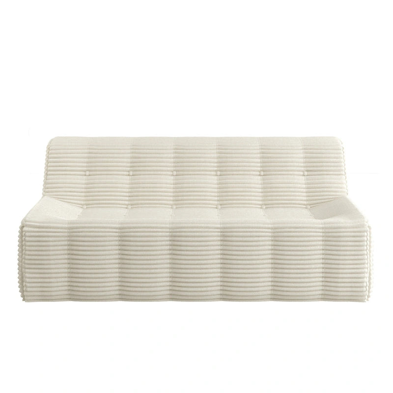 75 Foam 3-Seat Sofa with No Assembly, Space-Saving Design, and Easy Setup