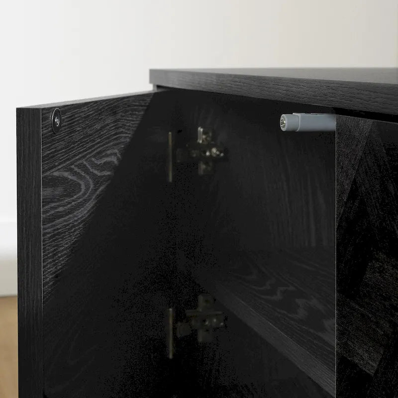 Modern TV Stand with Doors - 71 Inch