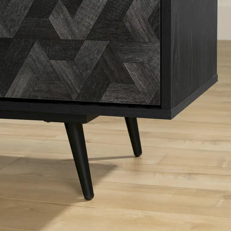 Modern TV Stand with Doors - 71 Inch