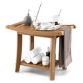 2-Tier Waterproof Shower Bench Spa Bath Stool, Heavy Duty