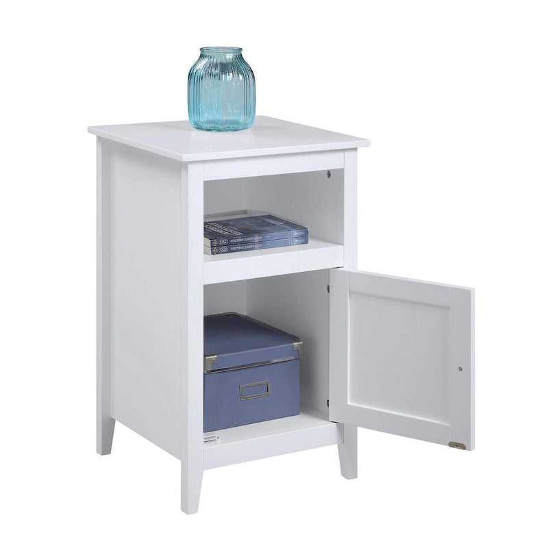 Storage Cabinet End Table with Shelf