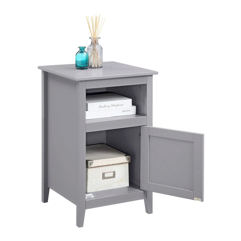 Storage Cabinet End Table with Shelf