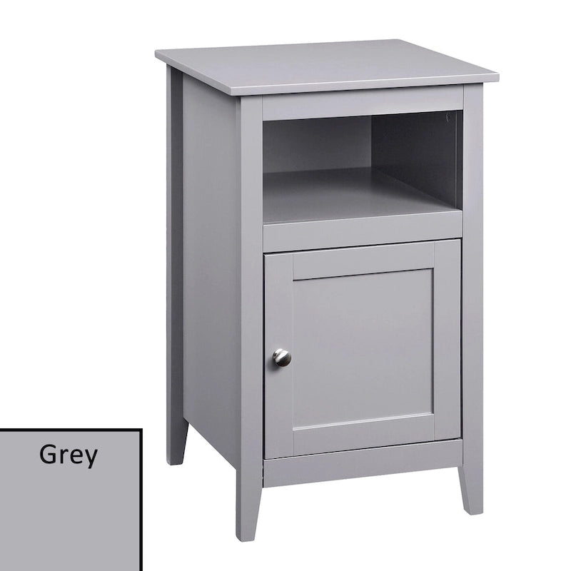 Storage Cabinet End Table with Shelf