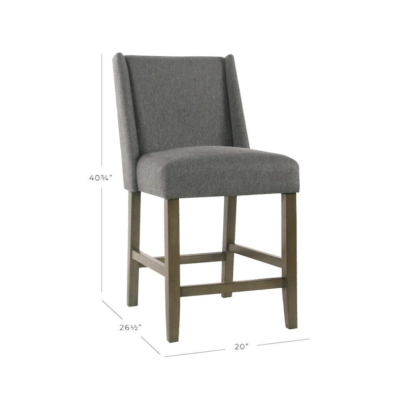 Modern 24" Counter Stool - Pewter
