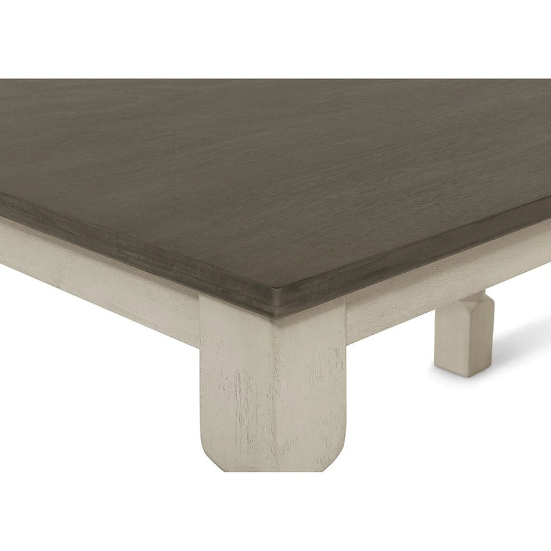 Mid-Century Elegant Two-tone Dining Table - Grey