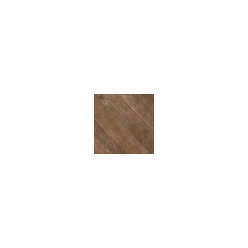 Brown/Black Mango Wood End Table - 22W x 22D x 24H