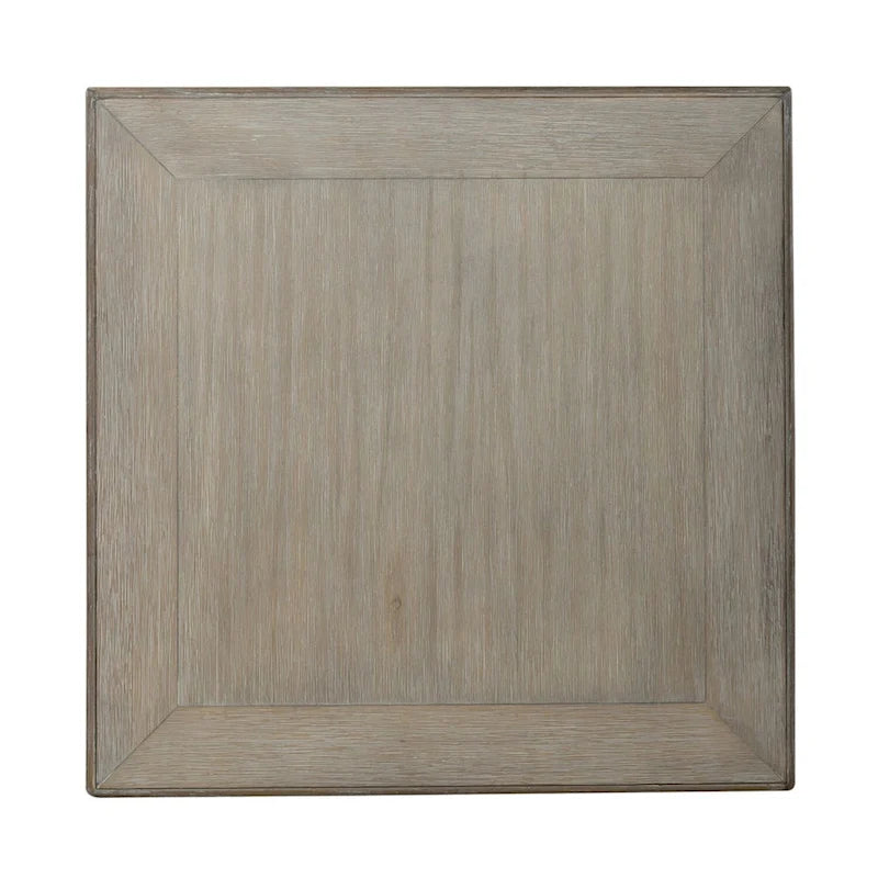 Wire Brushed Gray End Table - Navy