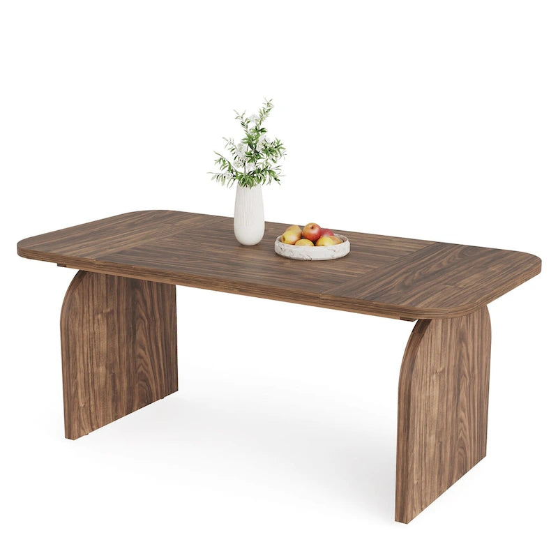 63-inches Retro Wood Dining Table for 4- 6 People