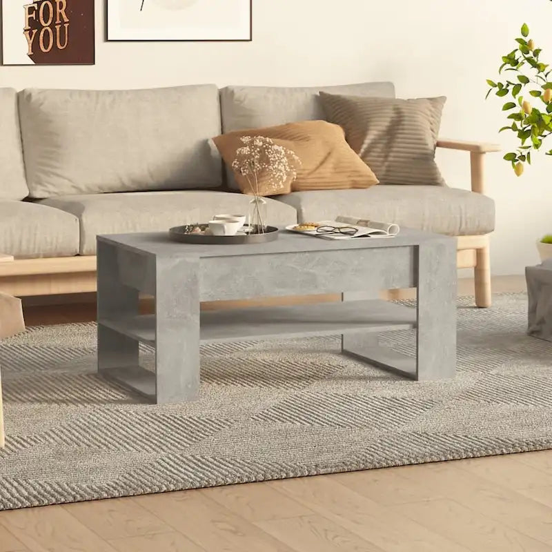 Multicolor Engineered Wood Coffee Table 40.2x21.7x17.7