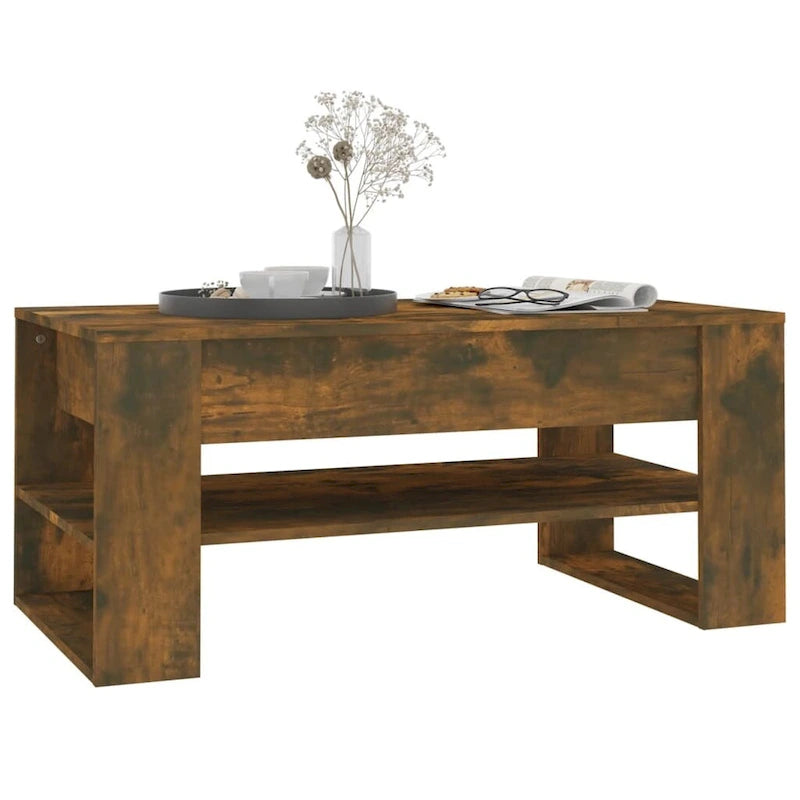 Multicolor Engineered Wood Coffee Table 40.2x21.7x17.7
