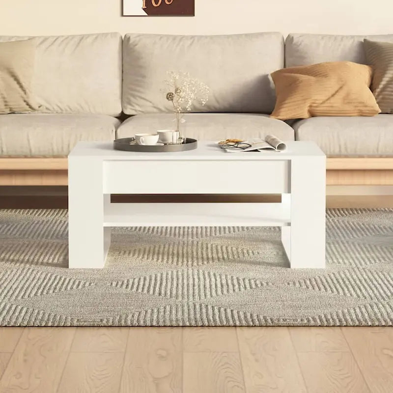 Multicolor Engineered Wood Coffee Table 40.2x21.7x17.7