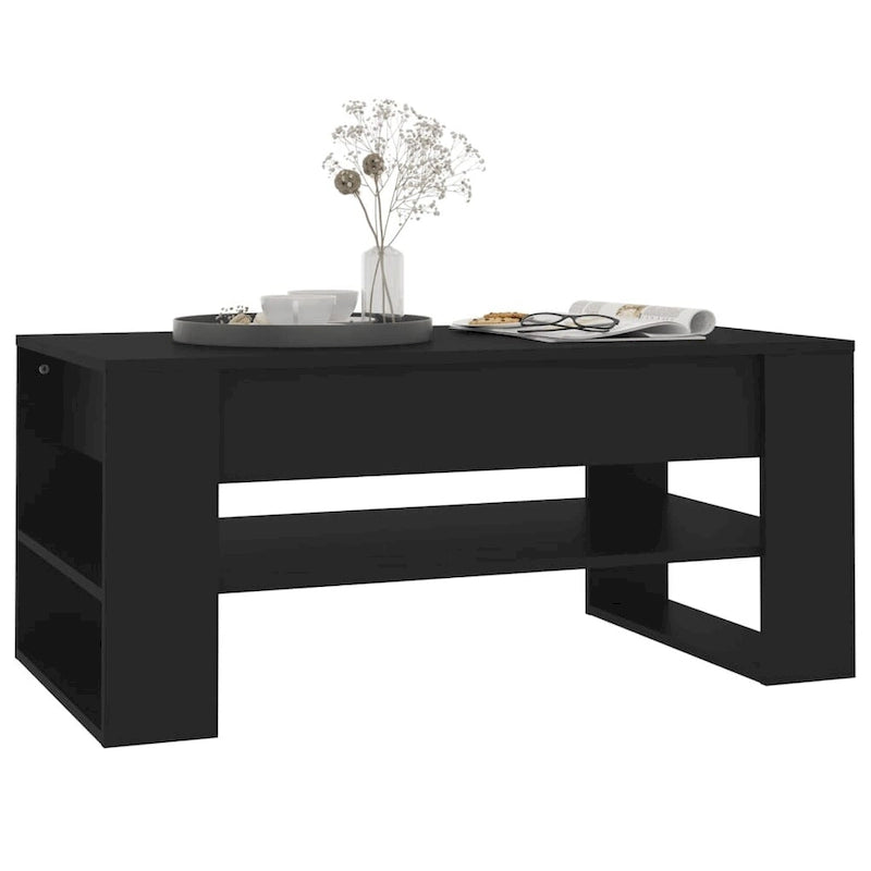 Multicolor Engineered Wood Coffee Table 40.2x21.7x17.7