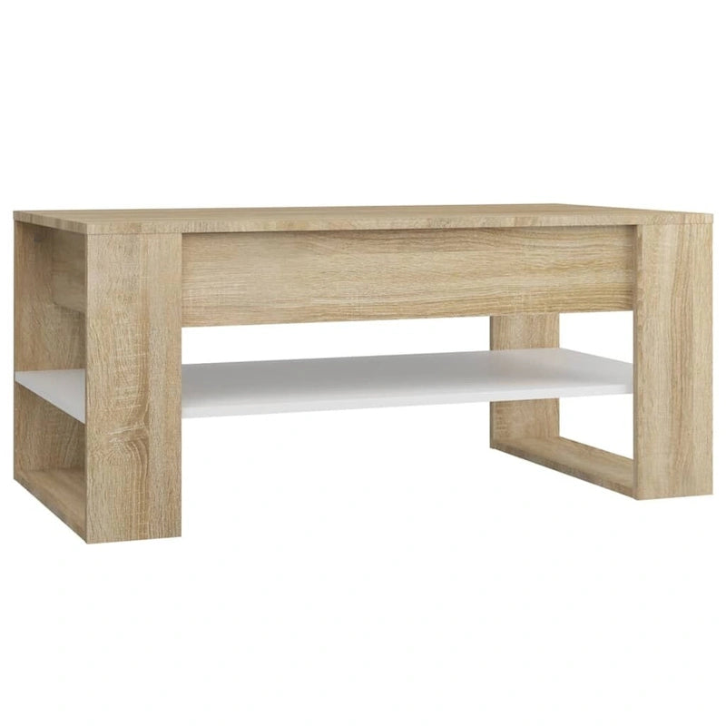 Multicolor Engineered Wood Coffee Table 40.2x21.7x17.7