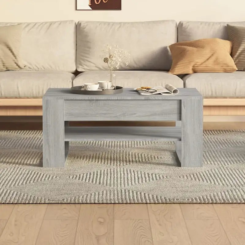 Multicolor Engineered Wood Coffee Table 40.2x21.7x17.7