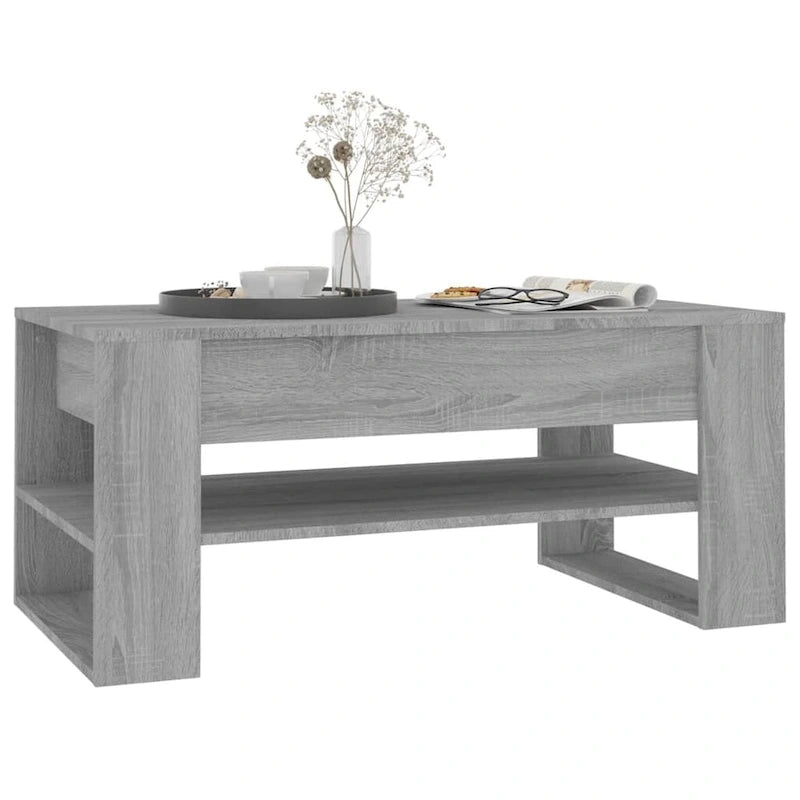 Multicolor Engineered Wood Coffee Table 40.2x21.7x17.7