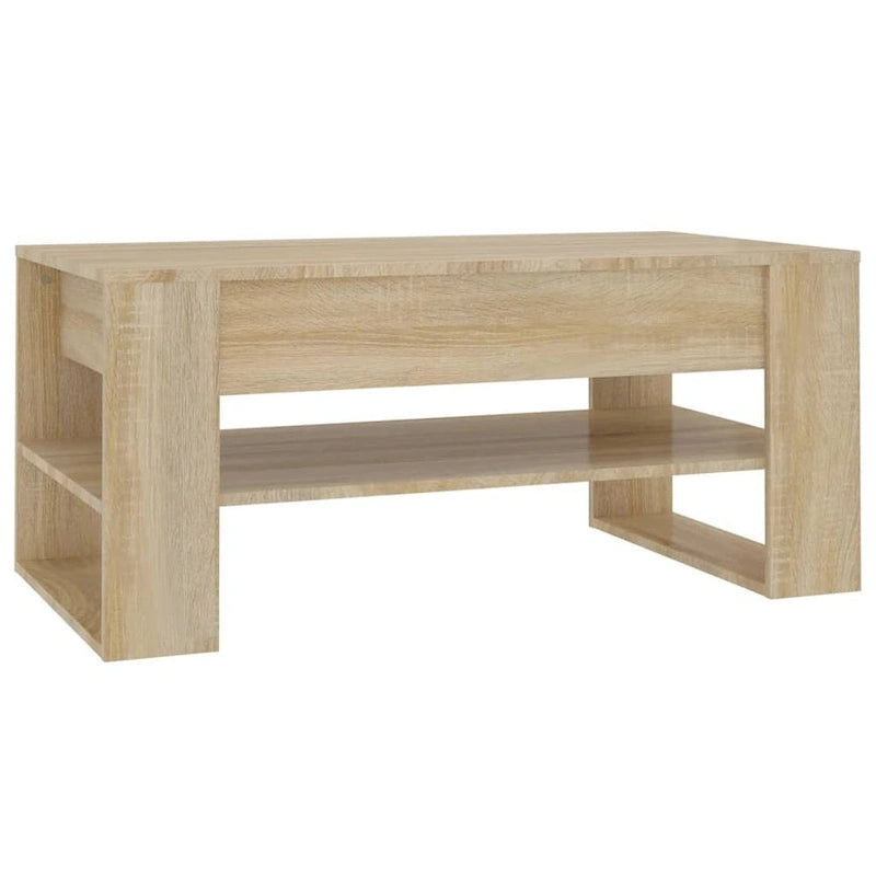 Multicolor Engineered Wood Coffee Table 40.2x21.7x17.7