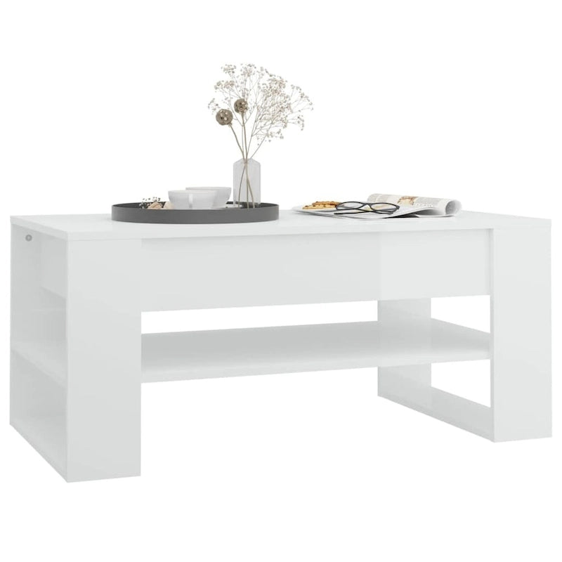 Multicolor Engineered Wood Coffee Table 40.2x21.7x17.7