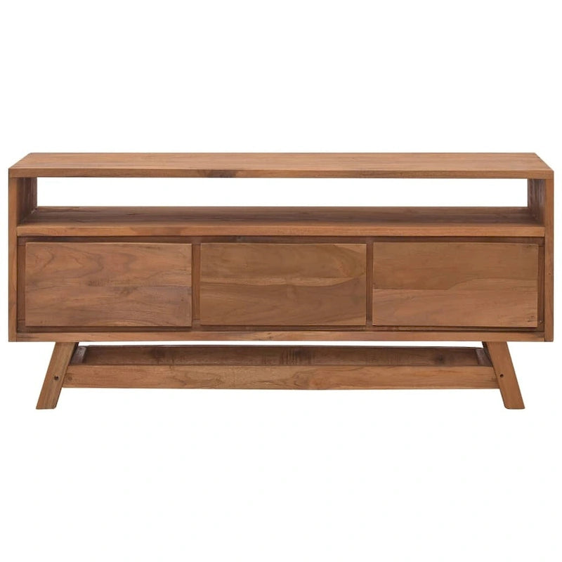 Solid Teak Wood TV Cabinet 43.3x11.8x19.7