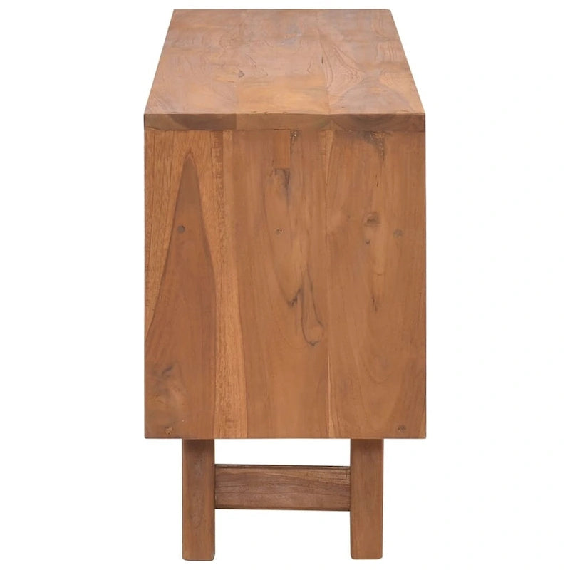 Solid Teak Wood TV Cabinet 43.3x11.8x19.7