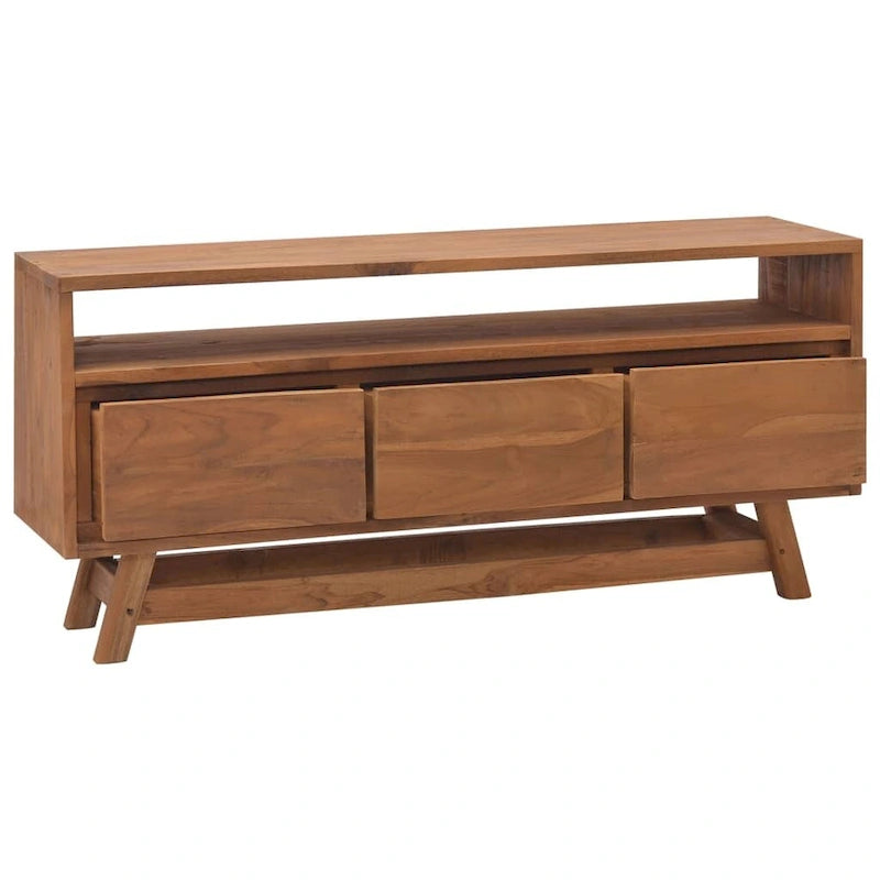 Solid Teak Wood TV Cabinet 43.3x11.8x19.7