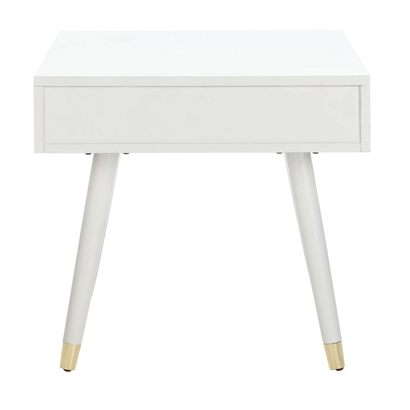Mid-Century Gold Cap End Table - 24Wx24Dx22H