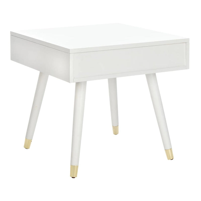 Mid-Century Gold Cap End Table - 24Wx24Dx22H