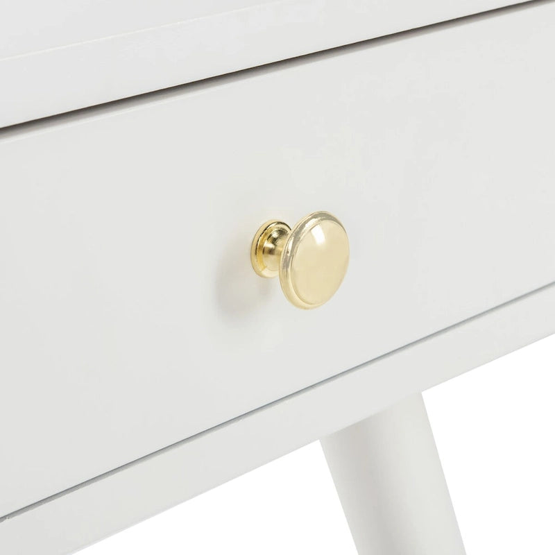 Mid-Century Gold Cap End Table - 24Wx24Dx22H