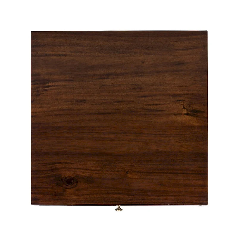 Mid-Century Gold Cap End Table - 24Wx24Dx22H
