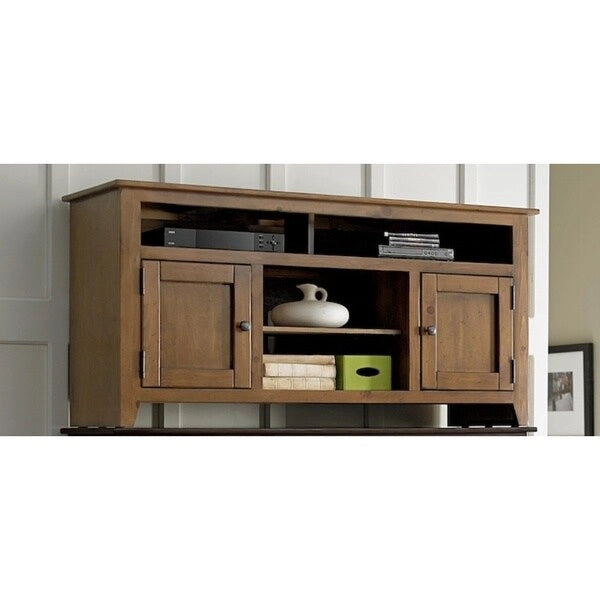 58-inch Pine Wood Entertainment Console