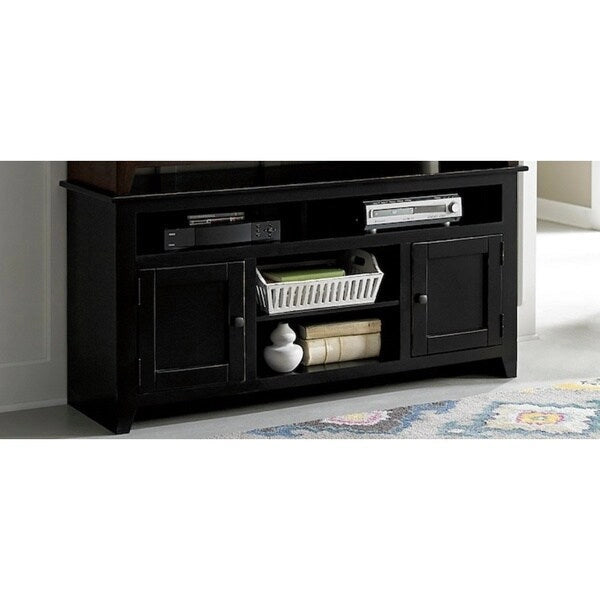 58-inch Pine Wood Entertainment Console