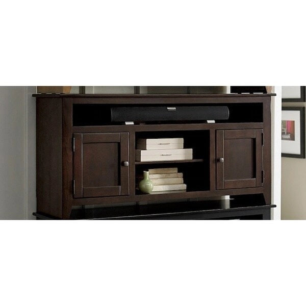 58-inch Pine Wood Entertainment Console