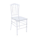Modern Acrylic Dining Side Chair with Windsor Back Design
