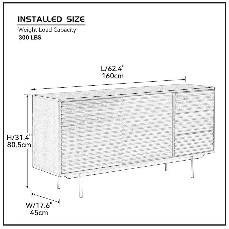 TV Stand with storage for living room