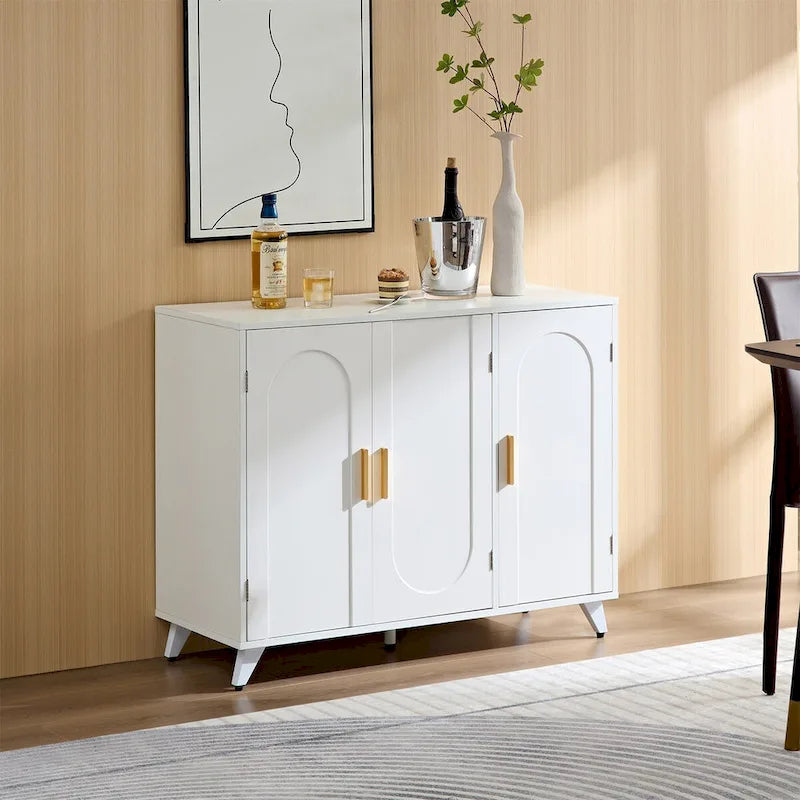 3 Doors Sideboard Buffet with Adjustable Shelves
