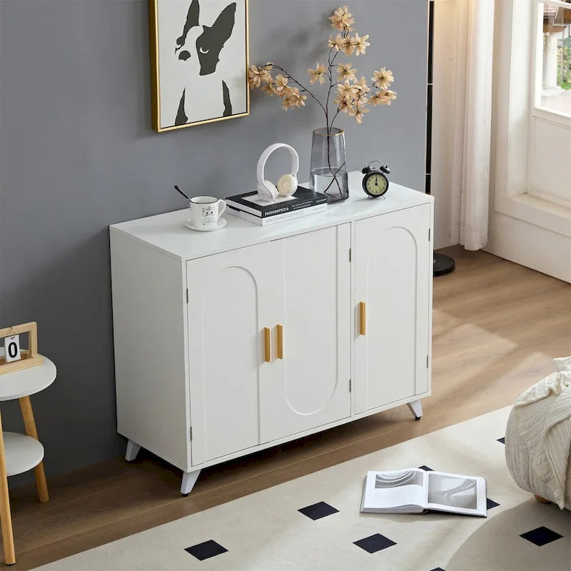 3 Doors Sideboard Buffet with Adjustable Shelves