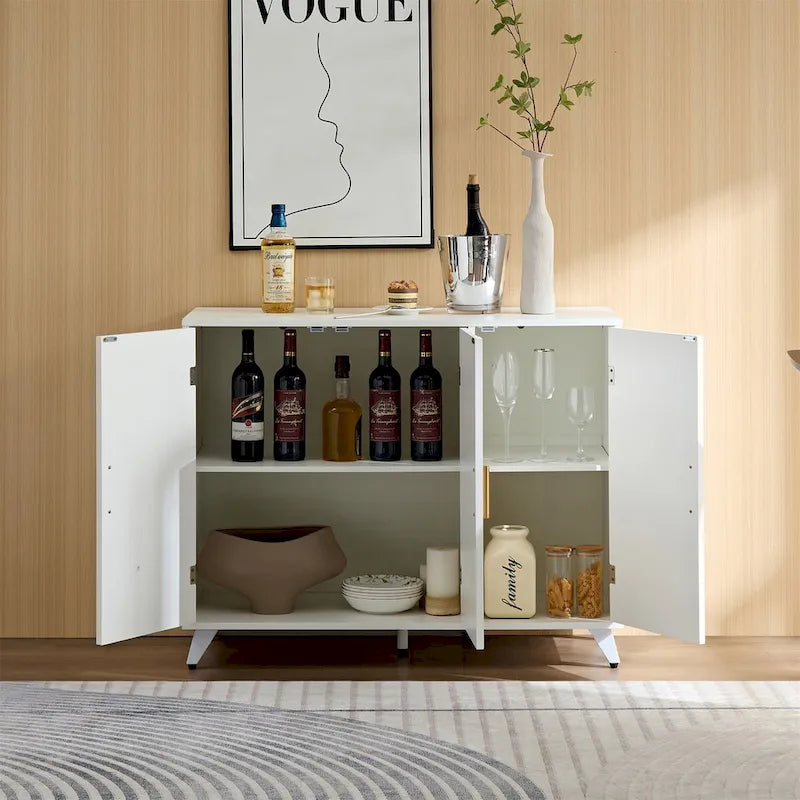 3 Doors Sideboard Buffet with Adjustable Shelves