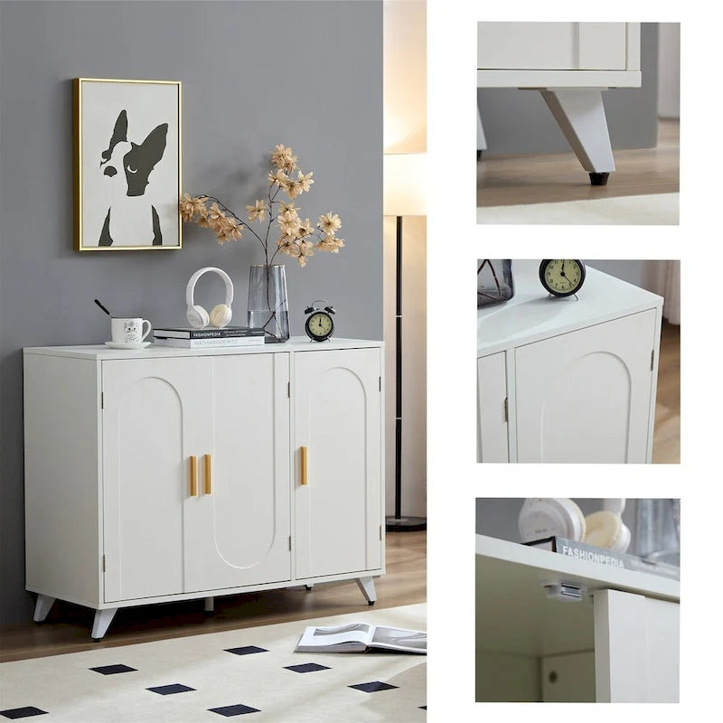 3 Doors Sideboard Buffet with Adjustable Shelves